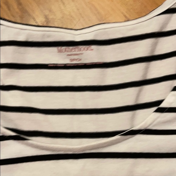 2/18- Motherhood Maternity Striped T-Shirt - Picture 2 of 2